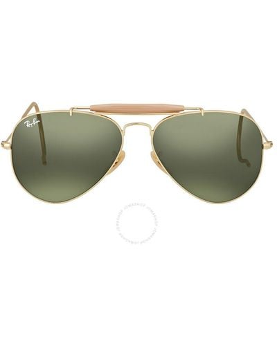 Ray-Ban Outdoorsman Classic G-15 Aviator Sunglasses Rb3030 L0216 - Green