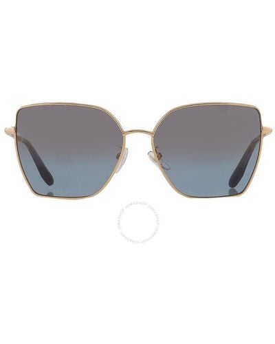 Chopard Blue Mirror Gold Butterfly Sunglasses Schf76v 300g 59 - Metallic