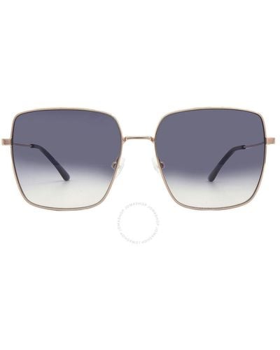 Calvin Klein Blue Gradient Square Sunglasses Ck20135s 780 58