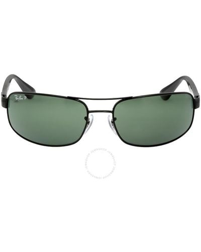 Ray-Ban Polarized Rectangular Sunglasses - Green