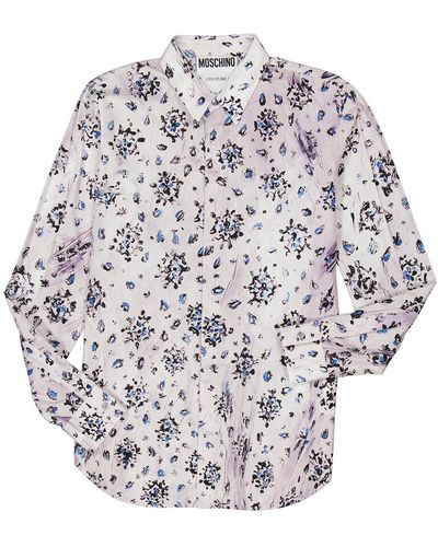 Moschino Printed Long-sleeved Shirt - Multicolour