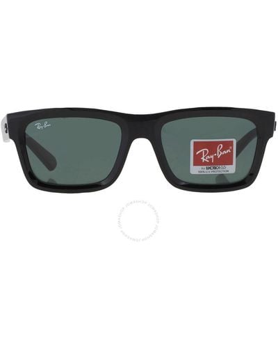 Ray-Ban Warren Bio Based Dark Green Classic Rectangular Sunglasses Rb4396 667771 54 - Multicolor