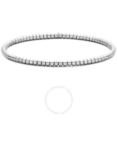 Hulchi Belluni 23302x18-w 18k Wg Bracelet Matte - Metallic