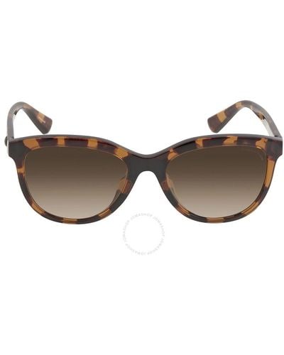 COACH Polarized Gradient Oval Sunglasses Hc8285u 5120t5 56 - Brown