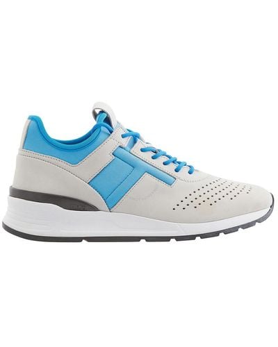 Tod's Neoprene Sports Lace-up Trainers - Blue