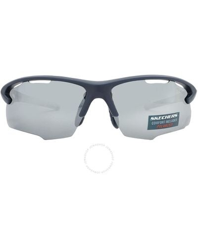 Skechers Polarized Smoke Sport Sunglasses Se5156 91d 73 - Gray