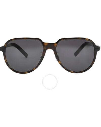Dior Grey Pilot Sunglasses Dm40005f 52a 58 - Black