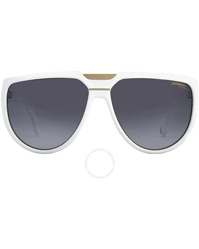 Carrera Gray Shaded Browline Sunglasses Flaglab 13 0vk6/9o 62 - Black