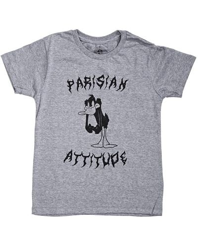 ELEVEN PARIS Little Daffy Duck Parisian Attitude T-shirt - Gray