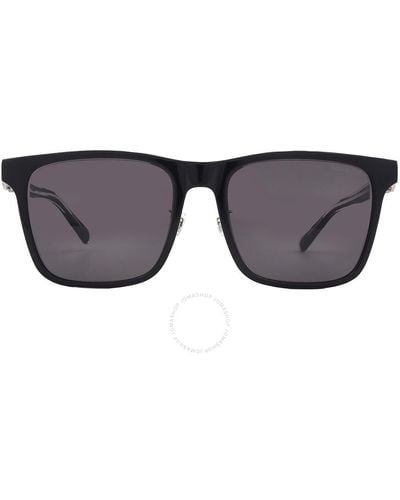 Moncler Smoke Square Sunglasses Ml0273-k 01a 57 - Grey