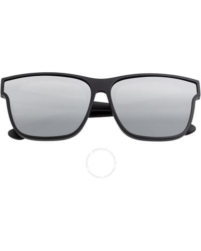 Sixty One Delos Mirror Coating Square Sunglasses Sixs112sl - Gray