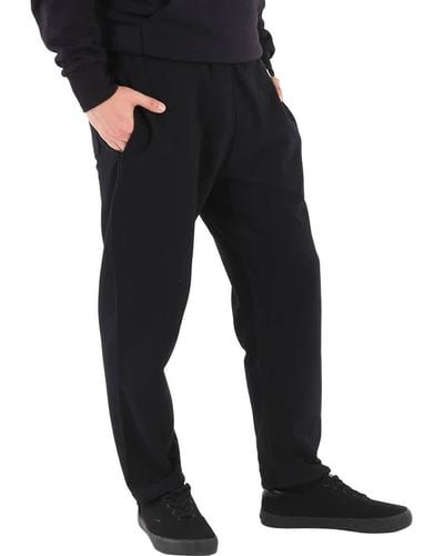 Champion Cotton Logo Long Sweatpants - Black