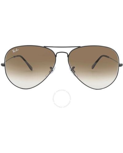 Ray-Ban Aviator Gradient Brown Gradient Sunglasses Rb3025 002/51 62