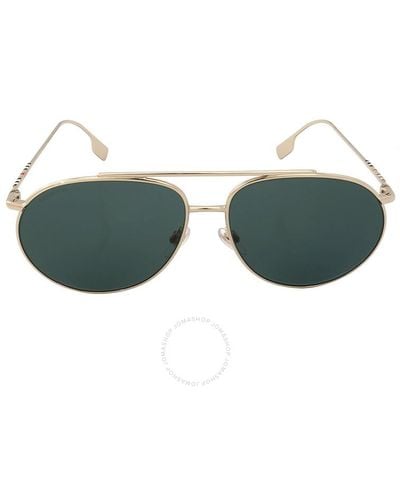 Burberry Alice Dark Green Browline Sunglasses Be3138 110971 61