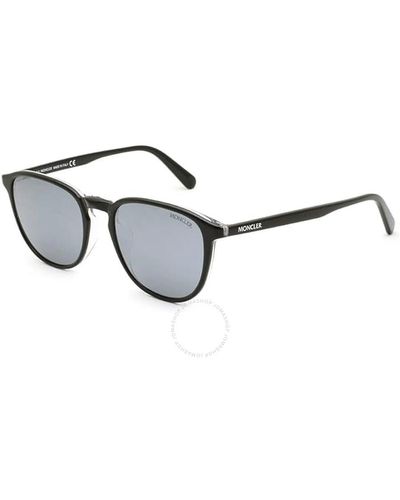 Moncler Polarized Grey Square Sunglasses Ml0190-f 03d 54 - Black