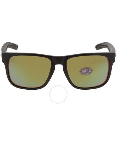 Costa Del Mar Spearo Green Mirror Polarized Glass Sunglasses Spo 01 Ogmglp 56 - Brown
