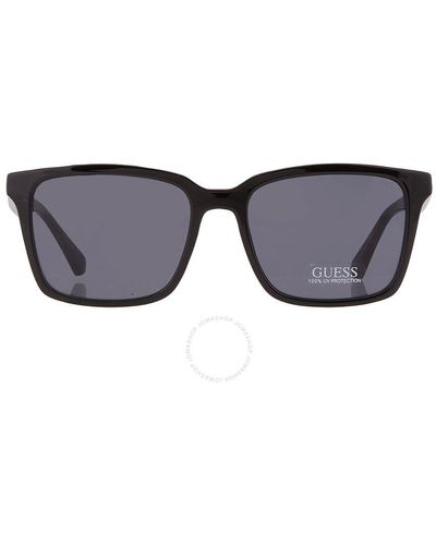 Guess Factory Smoke Pilot Sunglasses Gf5097 01a 56 - Black