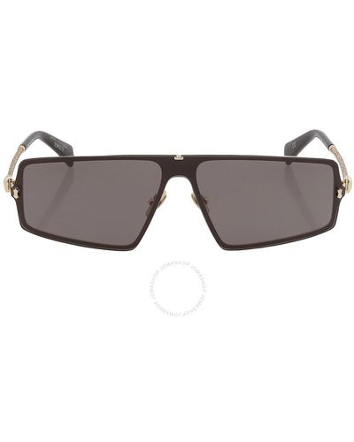 John Varvatos Gray Shield Sunglasses V545 Gol 146