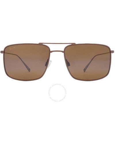Maui Jim Aeko Hcl Bronze Navigator Sunglasses H886-01 55 - Brown