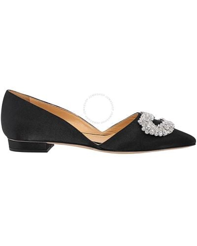 Giannico Daphne Crystal-embellished Flat Loafers - Black