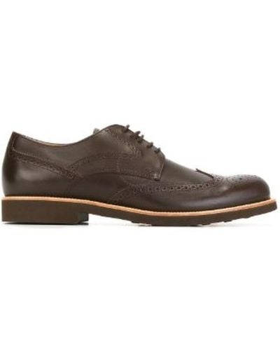 Tod's Classic Brogue Shoes Dark - Brown
