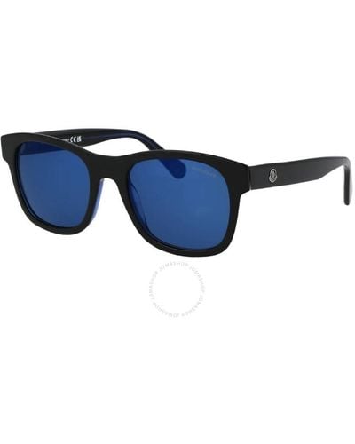 Moncler Blue Square Sunglasses Ml0192-f 92d 55