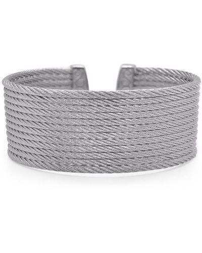 Alor Cable Cuff Essentials 12-row Cuff - Grey