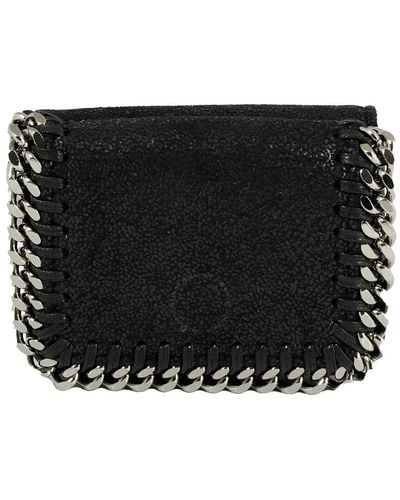Stella McCartney Falabella Small Flap Wallet - Black