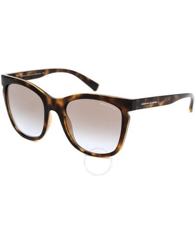 Armani Exchange Tortoise Rectangular Sunglasses Ax4109s 82832f 54 - Brown