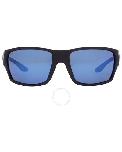 Costa Del Mar Tailfin Blue Mirror Polarized Polycarbonate Rectangular Sunglasses 6s9113 911308 57