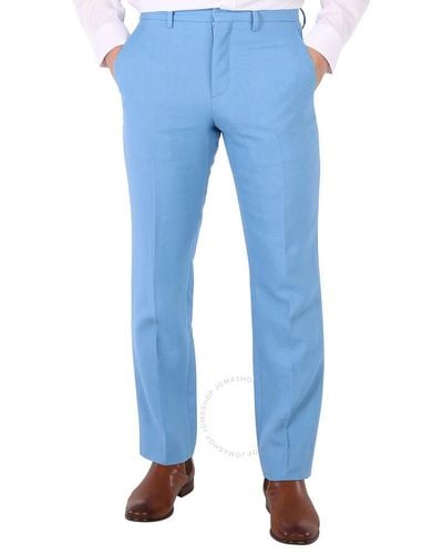 Burberry Topaz Tailored Straight-leg Trousers - Blue