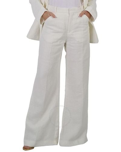 Chloé Iconic Milk Wide-leg Trousers - Grey