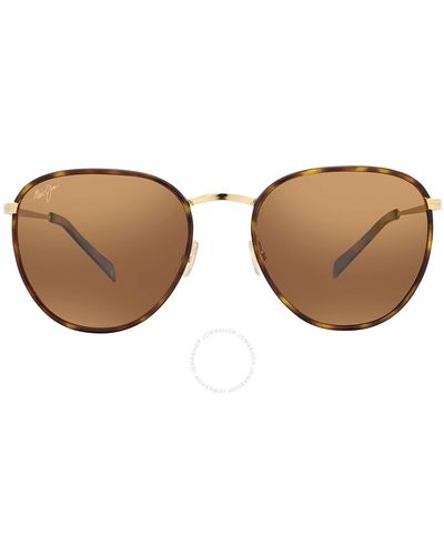 Maui Jim Noni Hcl Bronze Oval Sunglasses - Brown