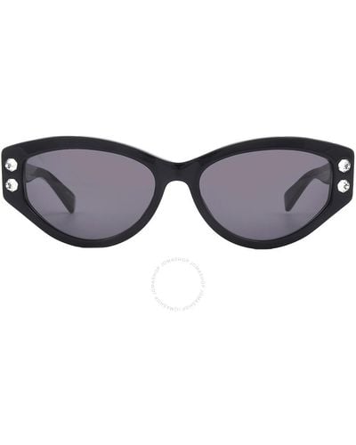 Moschino Grey Cat Eye Sunglasses Mos109/s 0807/ir 55