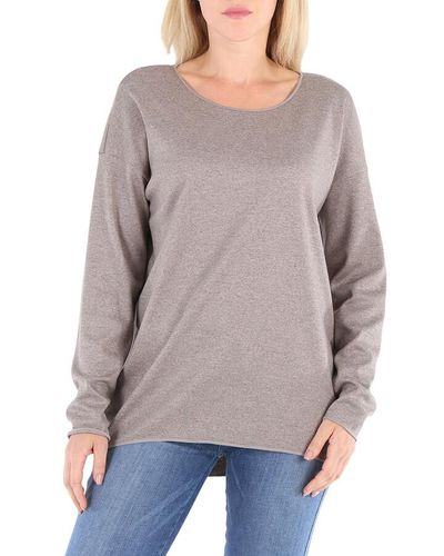 Wolford Dove Fine Wool-jersey Loose Fit Pullover - Gray