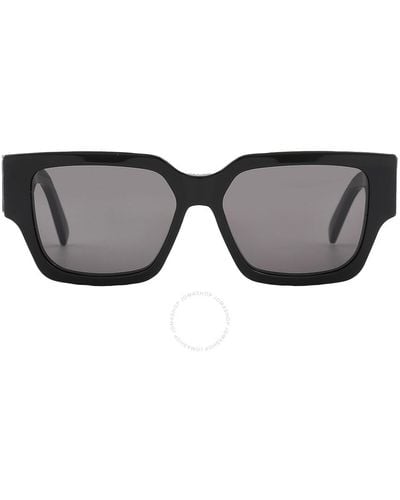Dior Grey Square Sunglasses Dm40106u 01a 55 - Black