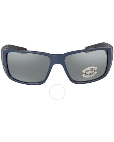 Costa Del Mar Blackfin Pro Grey Silver Mirror Polarized Glass Sunglasses 6s9078 907808 60