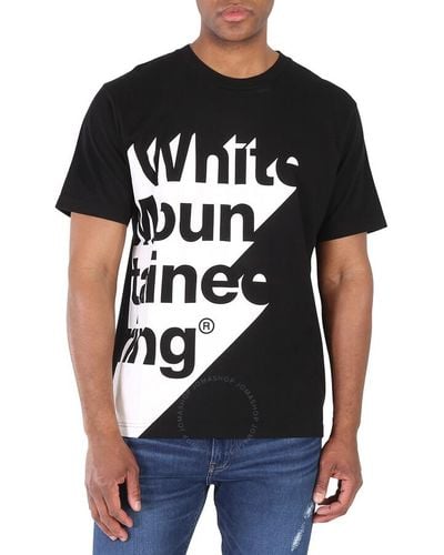 White Mountaineering Shadow Logo Printed T-shirt - Black