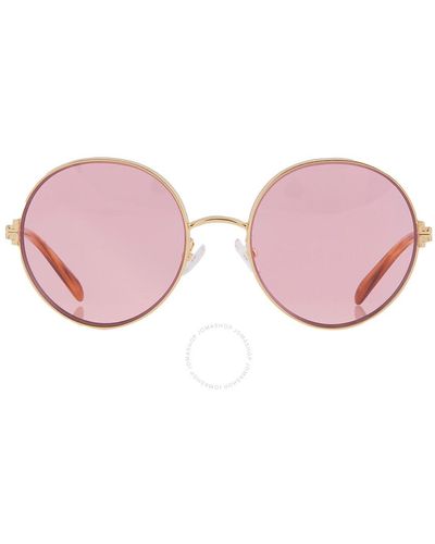 Tory Burch Round Sunglasses Ty6096 336084 54 - Pink