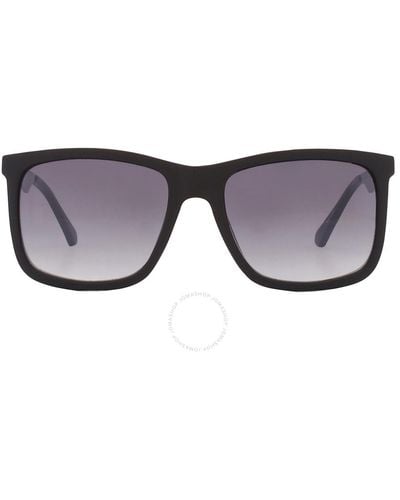 Guess Factory Gradient Smoke Square Sunglasses Gf0171 02b 57 - Blue