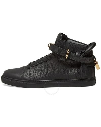 Buscemi High-top 100 Mm Leather Trainers - Black