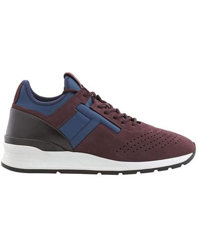 Tod's Red And Navy Trainers - Blue