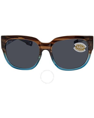 Costa Del Mar Waterwoman 2 Polarized Polycarbonate Sunglasses Wtr 251 Ogp 58 - Blue