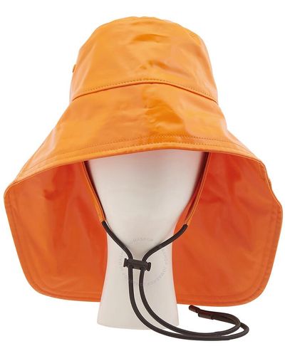 Burberry Deep Logo-print Fisherman Hat - Orange