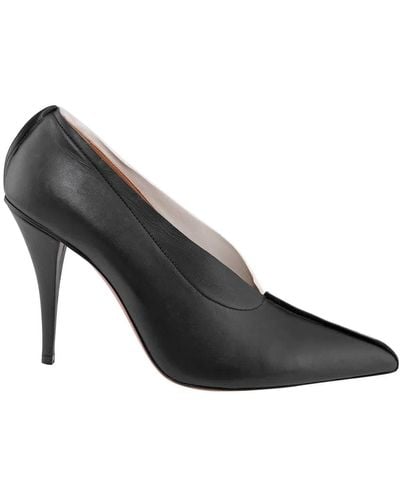 Marni Duo Leather Court Shoes - Black