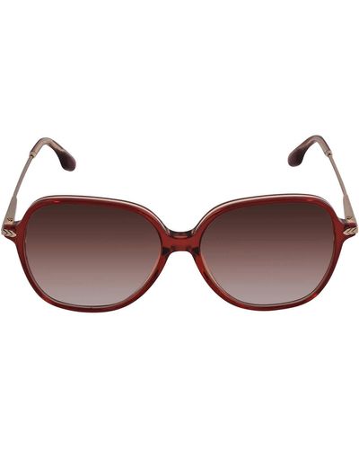 Victoria Beckham Rectangular Sunglasses - Brown