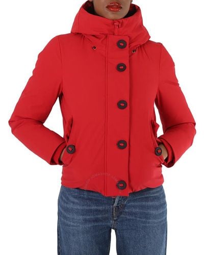 Save The Duck Flame Shanon Padded Jacket - Red