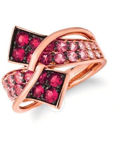 Le Vian Strawberry Balayage Collection Rings Set - Pink