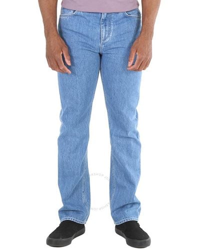 Burberry Mid 5 Pocket Straight Fit Jeans - Blue