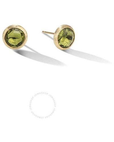 Marco Bicego Jaipur Gold Peridot Stud Earrings - Yellow